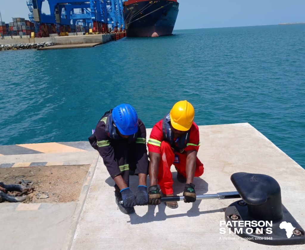 INSTALLATION OF TRELLEBORG CYLINDRICAL FENDERS & BOLLARDS AT PORT CUSTOMER IN GHANA