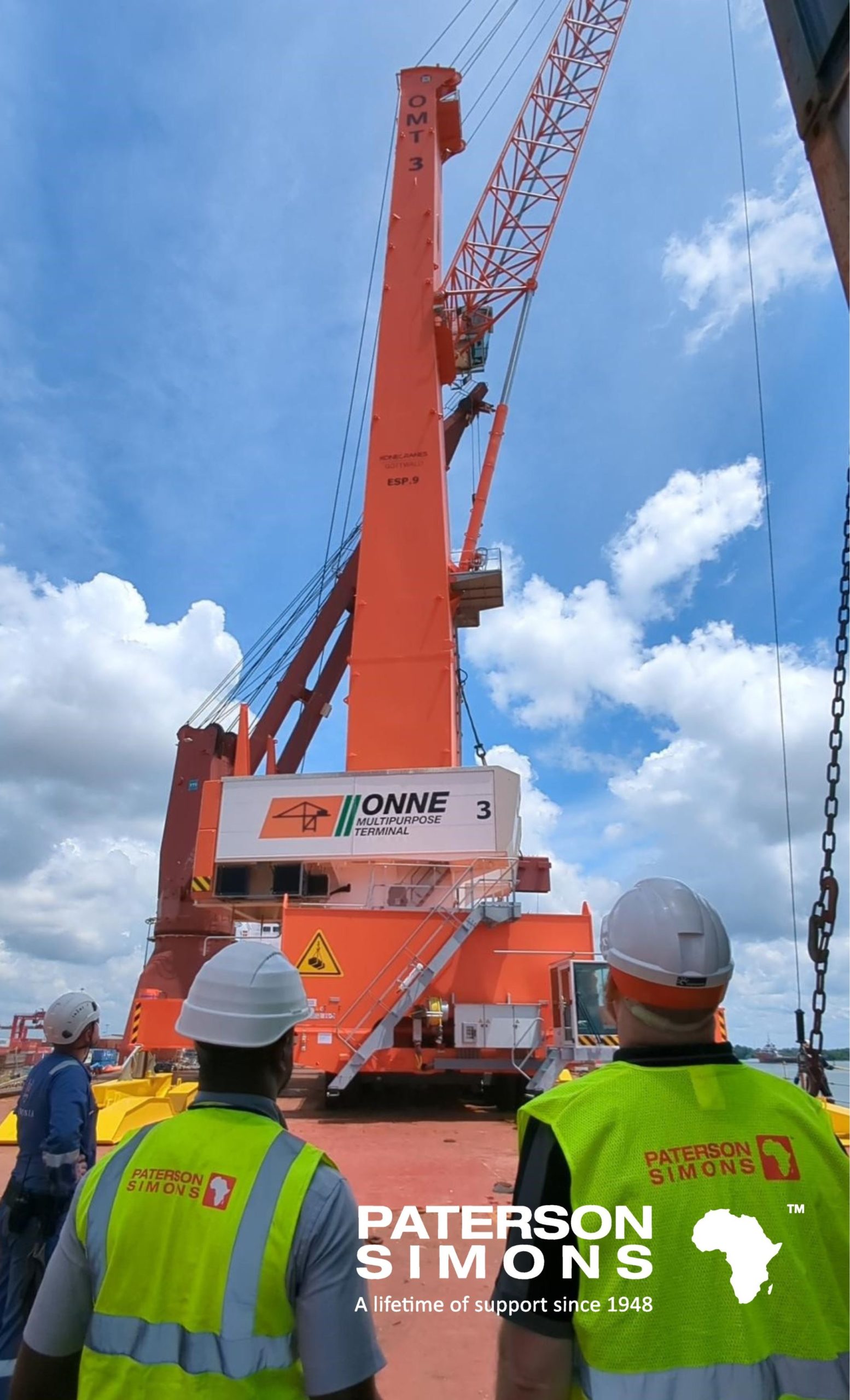 KONECRANES GOTTWALD MOBILE HARBOR CRANES OFFLOAD AT ICTSI, ONNE, NIGERIA