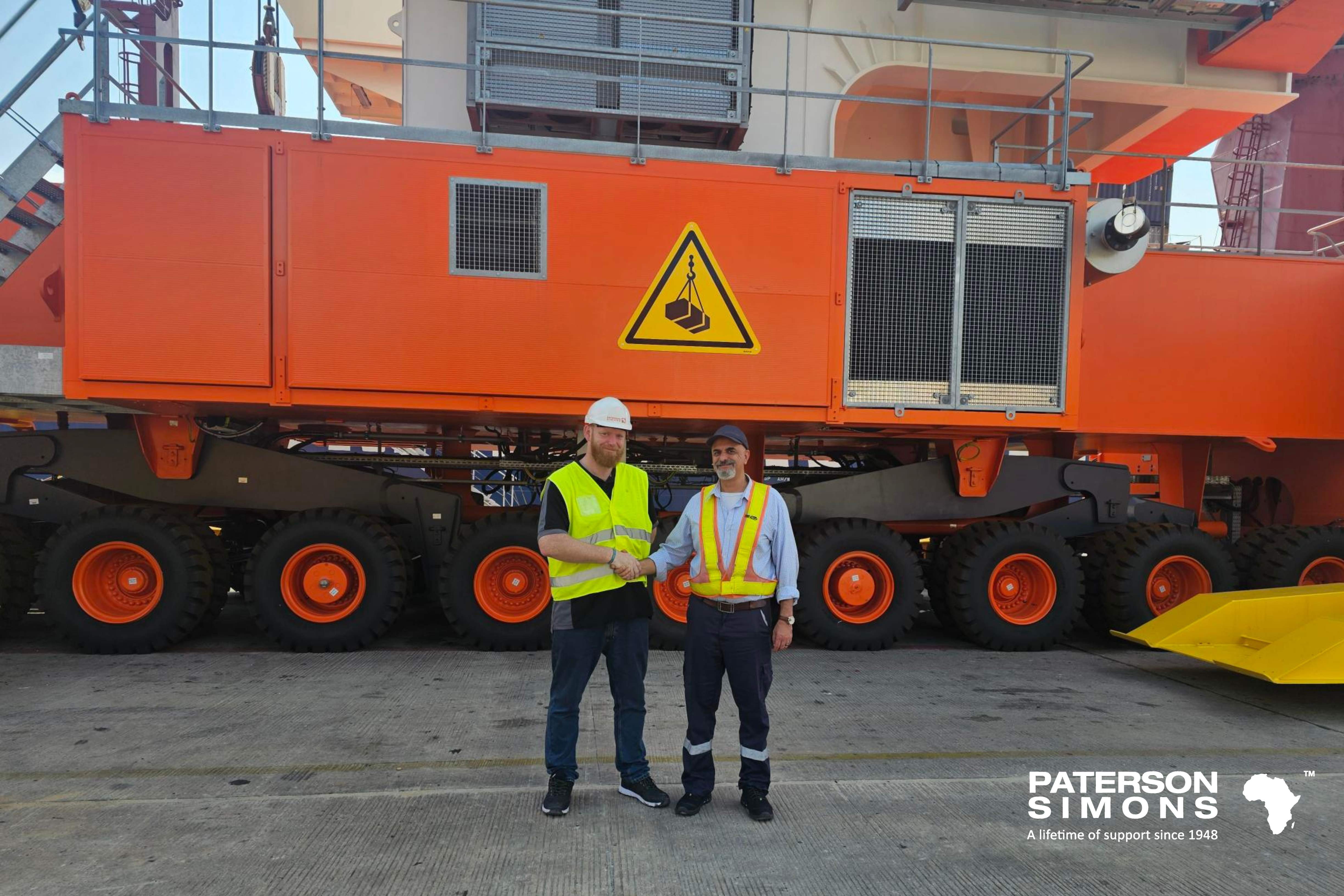 PATERSON SIMONS MET EN SERVICE DEUX GRUES PORTUAIRES MOBILES KONECRANES GOTTWALD POUR ICTSI, ONNE, NIGERIA