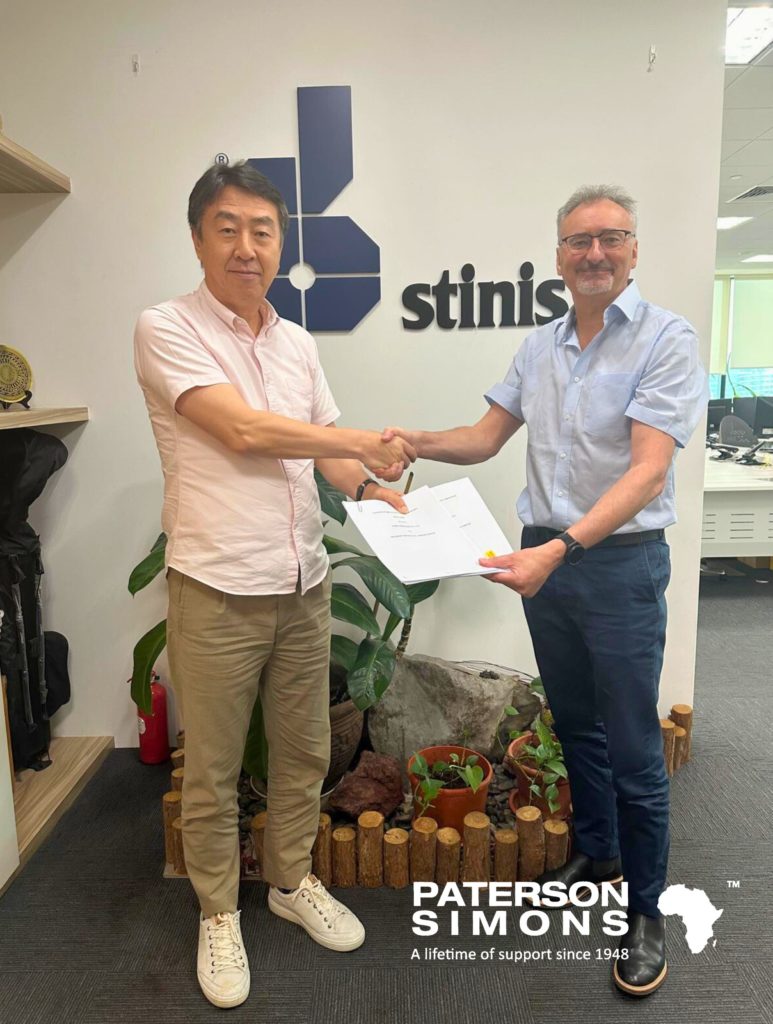 PATERSON SIMONS SIGNS AGREEMENT WITH STINIS TO EXPAND OPERATIONS IN WEST AND CENTRAL AFRICA